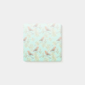 Vintages gezeichnetes europäisches Vogelmuster Post-it Klebezettel (Vorderseite)