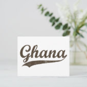 Vintages Ghana Postkarte (Stehend Vorderseite)