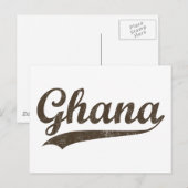 Vintages Ghana Postkarte (Vorne/Hinten)