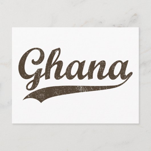Vintages Ghana Postkarte (Vorderseite)