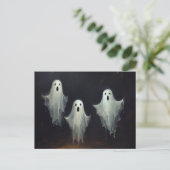 Vintages Ghost-Gemälde Postkarte (Stehend Vorderseite)