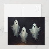 Vintages Ghost-Gemälde Postkarte (Vorne/Hinten)