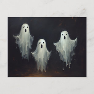 Vintages Ghost-Gemälde Postkarte