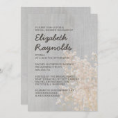 Vintages Gipskraut Bridal Dusche Einladungen (Vorne/Hinten)