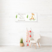 Vintages Giraffe Baby Showbanner Banner (Insitu)