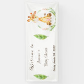 Vintages Giraffe Baby Showbanner Banner (Vertikal)