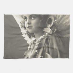 Vintages Girl Angel Symbol des Hope 1900s Anchor Handtuch