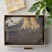 Vintages Girl-Dog-Tissue-Papier Seidenpapier (Geschenk)