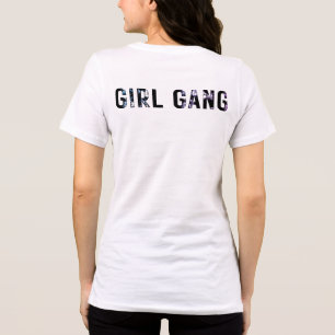 Vintages Girl Gang Retro ästhetisches Design Tri-Blend Shirt
