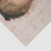 Vintages Girl mit Peach-Rose Dekoupage Seidenpapier (Ausschnitt)