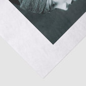 Vintages Girl & Peacock FeatherTissue-Papier der 2 Seidenpapier (Detail)