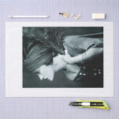 Vintages Girl & Peacock FeatherTissue-Papier der 2 Seidenpapier (Handwerk)