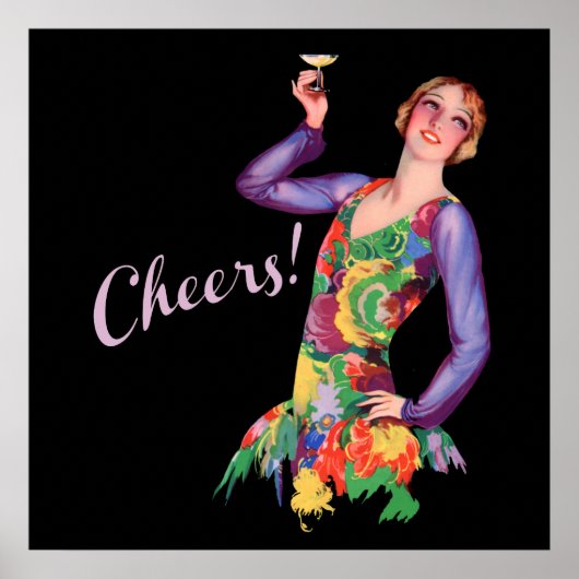 Vintages Girl-Poster der 1920er Jahre Poster (Vorne)