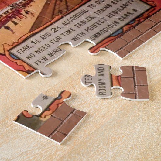 Vintages Glasgow City Subway Poster Puzzle (Seite)