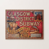 Vintages Glasgow City Subway Poster Puzzle (Horizontal)