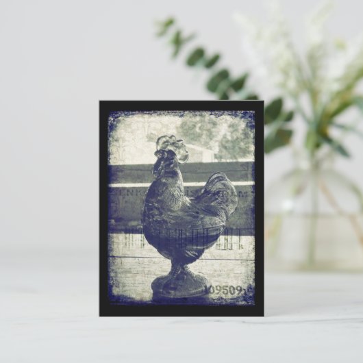 Vintages Glasröster Postkarte (Stehend Vorderseite)