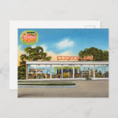 Vintages Glass Greenhouse, Blumenland Postkarte (Vorne/Hinten)