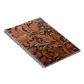 Vintages Glattleder Notizblock (Rechte Seite)