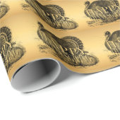 Vintages Glück für die Türkei Thanksgiving Wrappin Geschenkpapier (Rolleneckpunkt)
