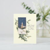 Vintages Glück im neuen Jahr Feiertagspostkarte (Stehend Vorderseite)