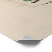 Vintages Glück Neujahr Illustration (1876) Poster (Ecke)