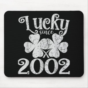 Vintages Glück Seit 23.2002 Lucky St. Patricks Day Mousepad