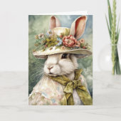 Vintages glückliches Ostern Feiertagskarte (Vorderseite)