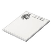 Vintages Glückspferd Notizblock (Rotiert)