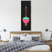 Vintages Glühen Single Leinwanddruck (Insitu (Schlafzimmer))