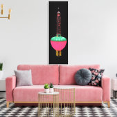 Vintages Glühen Single Leinwanddruck (Insitu (Wohnzimmer))