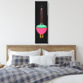 Vintages Glühen Single Leinwanddruck (Insitu (Schlafzimmer))