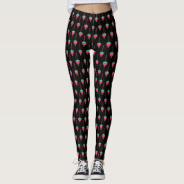 Vintages glühendes Holiday Bubble Light Pattern Sc Leggings