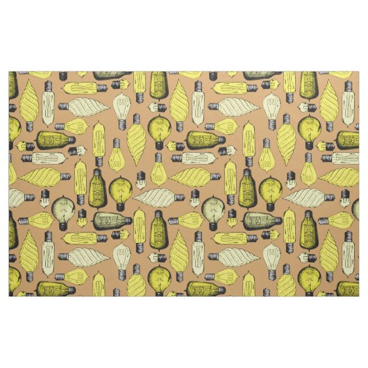 Vintages Glühlampegewebe Stoff (Fat Quarter (45,7 x 55,9 cm))