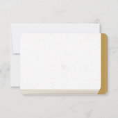 Vintages Gold Book Cover Theme Wedding RSVP Card (Rückseite)