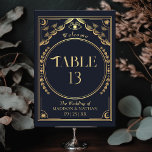 Vintages Gold Elegantes Mystisches Tarot Hochzeit Tischnummer<br><div class="desc">Elegantes und modernes Hochzeitsdesign inspiriert durch eine Tarot-Karte. HINWEIS: Das Gold in diesem Design ist KEINE echte Folie. Artikel werden genau so gedruckt,  wie sie auf Ihrem Bildschirm erscheinen,  wenn Sie dem Warenkorb hinzufügen,  sodass Sie jede gewünschte Tischnummer individuell anpassen und hinzufügen können.</div>