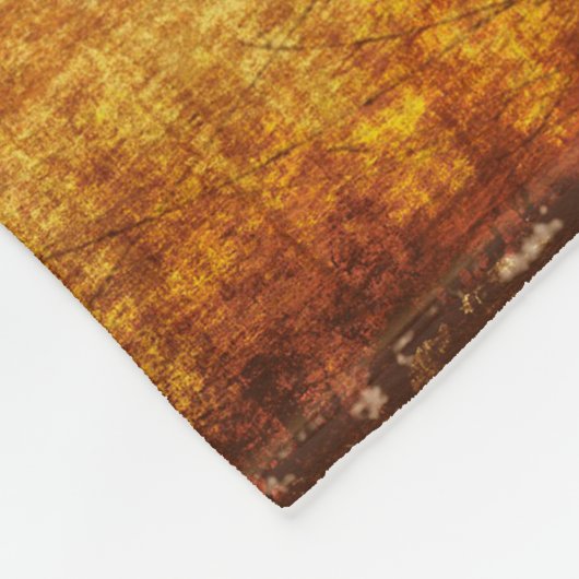 Vintages Gold Fleecedecke (Ecke)