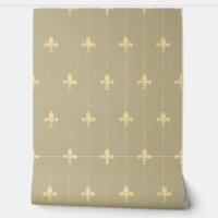 Vintages Gold Fleur-de-Lis Latte (kleiner Maßstab)
