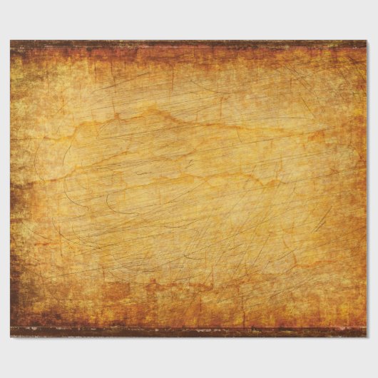 Vintages Gold Geschenkpapier (Flach)