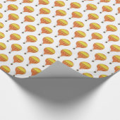 Vintages Gold, Hot Pink, Fuchsia Heißluftballons Geschenkpapier (Ecke)