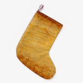 Vintages Gold Kleiner Weihnachtsstrumpf (Vorderansicht (hängend))
