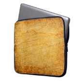 Vintages Gold Laptopschutzhülle (Vorderseite Links)