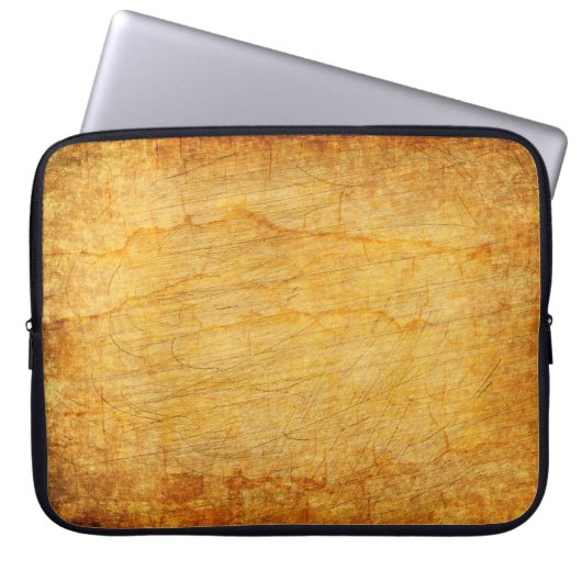 Vintages Gold Laptopschutzhülle (Vorderseite)