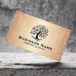 Vintages Gold-Logo für Landschaften und Rasenpfleg Visitenkarte<br><div class="desc">Landscaping & Lawn Care Beruflich Tree Logo Vintag Gold Business Card.</div>