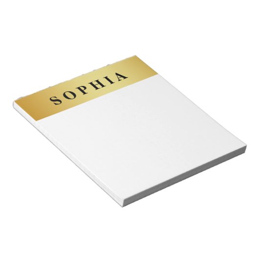 Vintages Gold Notizblock (angewinkelt)