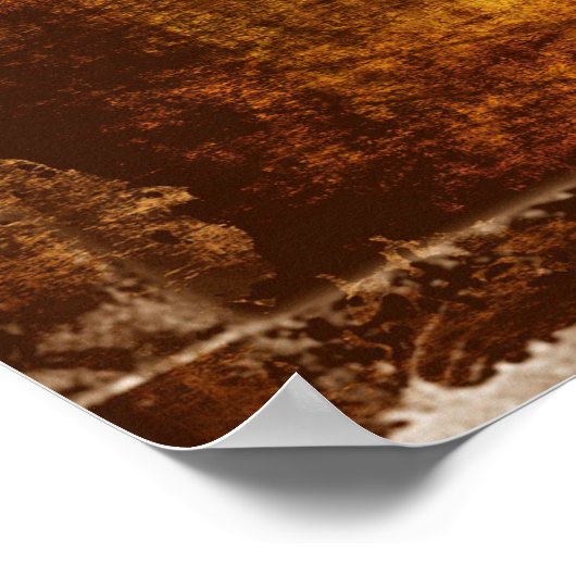 Vintages Gold Poster (Ecke)