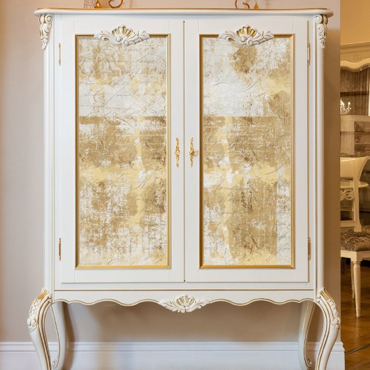 Vintages Gold Script Ephemera Seidenpapier