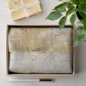 Vintages Gold Script Ephemera Seidenpapier (Geschenk)