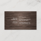 Vintages Gold Sun Logo der modernen Rose auf dunkl Visitenkarte (Rückseite)