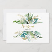 Vintages Gold- und Grüne Eukalyptus-Zeichen (Vorderseite)