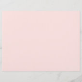 Vintages Gold- und Rosa-Tri-Fold-Hochzeitsprogramm (Rückseite)